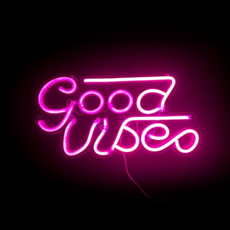 Good Vibes Neon Light - Vuxen