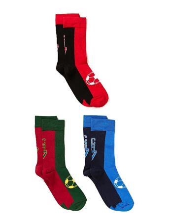 Cr7 Kids Socks 3-Pack Socks & Tights Socks Multi/mønstret CR7