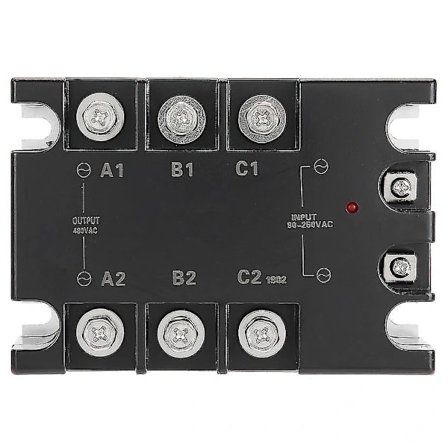 {PL}3-fas 40A AC AC Solid State Relä SSR Ingång 90-250VAC Last 24-480VAC TSR-40AA H