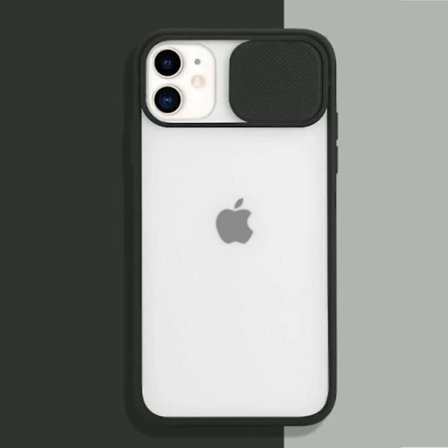 Stuff Certified iPhone 11 Kamerabeskyttelsescover - Blødt TPU Gennemsigtigt Linsecover Sort