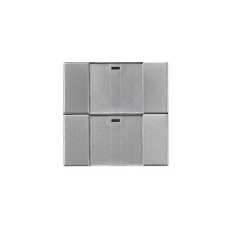 ABB Impressivo 6732-83-500 Painike 2-napainen, langaton Alumiini, Kytkimet & pistorasiat