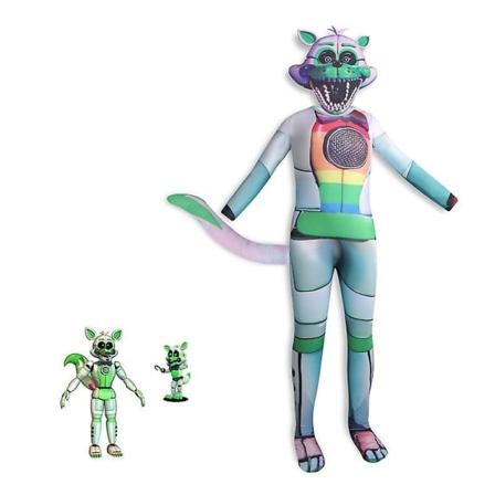 Festkläder för barn Five Nights Freddy Bear Cosplay Kostym Med Mask Pojkar Flickor Body Halloween Fancy Jumpsuits Z 4 150 4 150