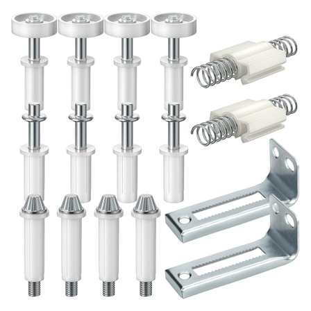 Bi-fold skyvedør, erstatningsdel Bi-fold dørhengsler i rustfritt stål topppivots dør maskinvare reparasjonssett