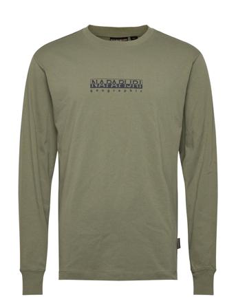 S-Box Ls 3 T-shirts Long-sleeved Grønn Napapijri