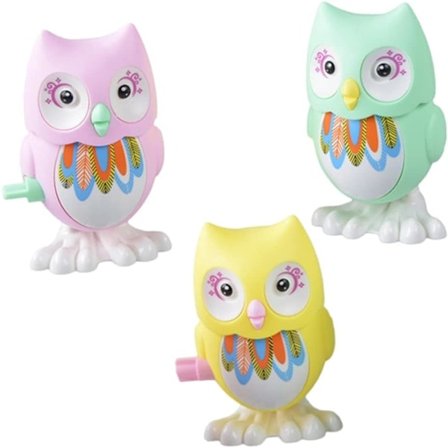 Vaguelly 3-pakning Opptrekk Leketøy Urverk Leker Ugle Leker Jul STO Gaver Tegneserie