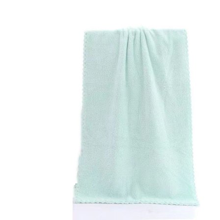 35*75cm Coral Velvet Håndklæde Ansigtshåndklæde GRØN