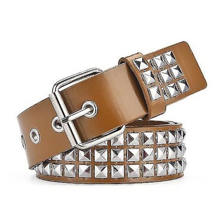 Nasta-vyö Rock Rivet -vyö Punk-tekonahkainen pyramidinastavyö Naisille Miehille farkut Gootti-vaatteiden tarvikkeet