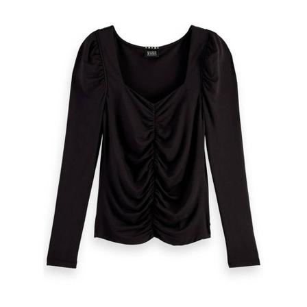 Scotch & Soda Top , Zwart , Dames , Maat: S