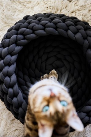 Jotex - Hunde-/katteseng ø 35 Cm Mørk grå - BOWIE - Kjøp Hundeseng/katteseng hos Jotex