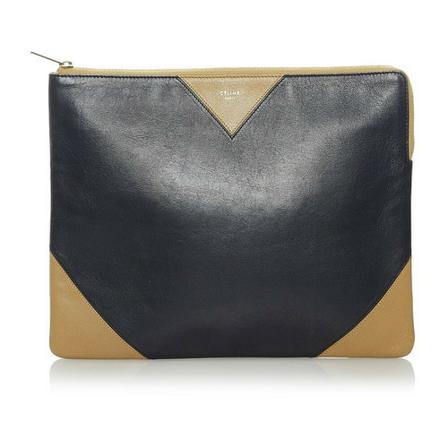 Celine Vintage Clutches Sort, Dame Vintage Tasker, Størrelse: ONE Size