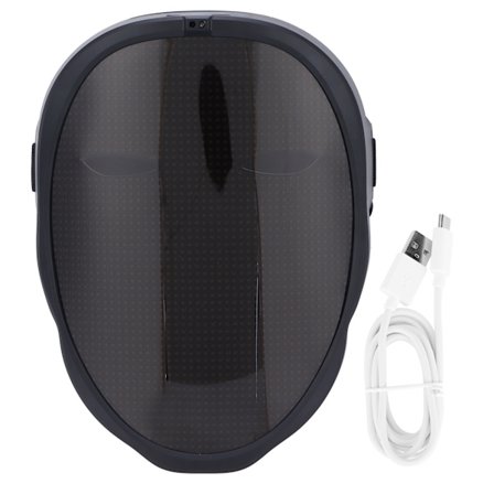 LED Maske Lysende APP Kostyme Cosplay Halloween Julebord USB-lading