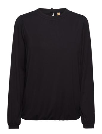 Sc-Marica Bluse Langermet Svart Soyaconcept*Betinget Tilbud