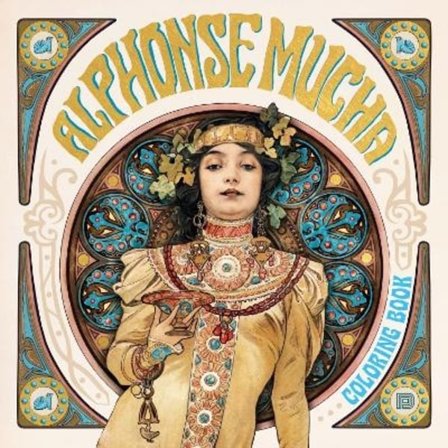 Alphonse Mucha Coloring Book 9789189944060