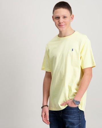 Polo Ralph Lauren Cotton Jersey Crewneck Tee Gul T-skjorter Gutt - Kids Brand Store