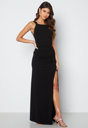 Bubbleroom Occasion-Square neck slit maxi dress-2XL