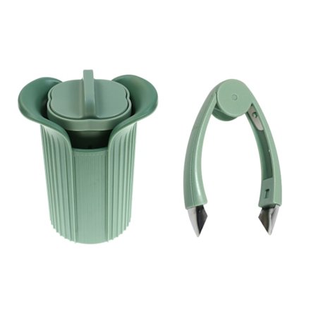 Gurkskärare, jordgubbsskalare och skärare set, frukt- och grönsaksskärare (för sallader och tårtdekoration)