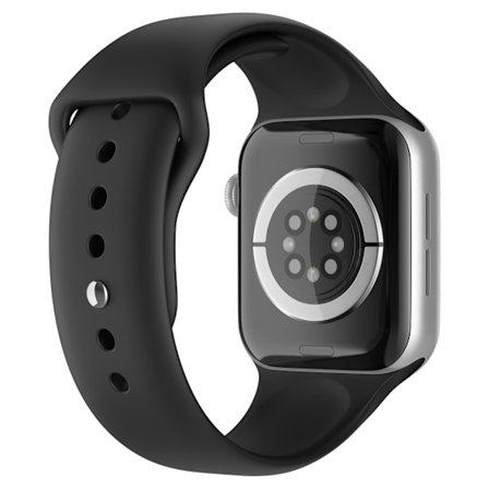 Apple Watch 42/44/45/46/49 mm Silikon Armband (M/L) Svart