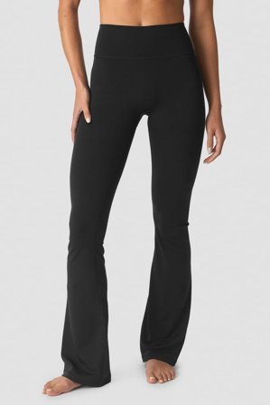 Luxe Flared Tights Black