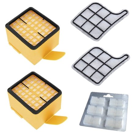 Tilbehørsett av Vorwerk - Kobold 135/136 / 135sc / Vk135 / Vk136 - 2 X Sanitærfilter + 2 X Motor