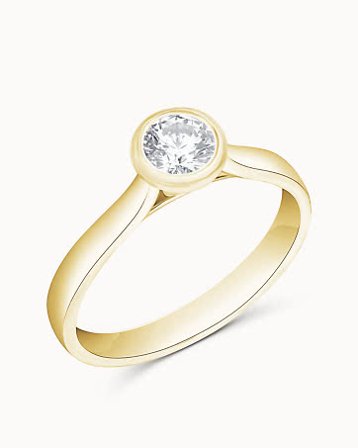 Solitaire Ring Beatrice 18K Rose Gold Lab-Grown Diamond 0.30 Carat - Engagement Rings & Wedding Rings from Vanbruun