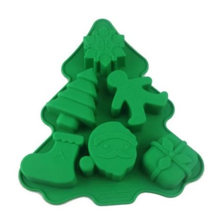 Jul Silicone Forme Xmas Bagning Form til Mini kager Håndlavet Sæbe Chokolade Jello Slik og stearinlys