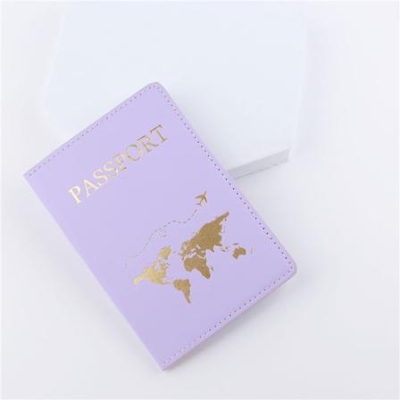 Nytt kart Par Pass Følgebrev Kvinner Menn Reise Bryllup purple
