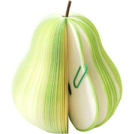 Kreativ 3D Frugt Notatblok Sød Kawaii Frugtformet Selvklæbende Memo Pads Små Skriveblokke til Beskeder Påmindelse Hjem