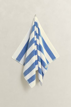 GANT Wohnaccessoires Handtuch mit Streifen 70 x 140 (70x140) Blau
