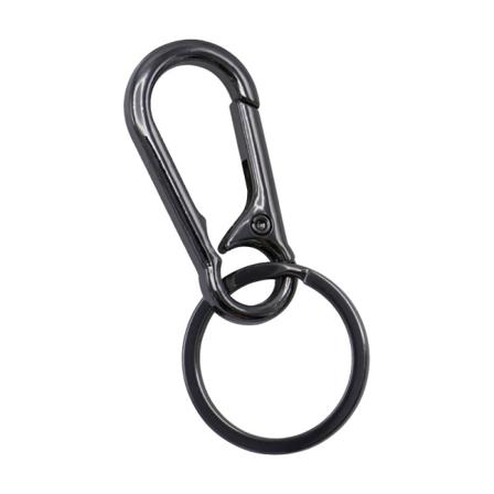 Pakke med 4 - Metal Karabinhage, med nøglering, aftagelig karabinhage, egnet til camping, vandreture, bjergbestigning, ophængning på rejserygsæk, 