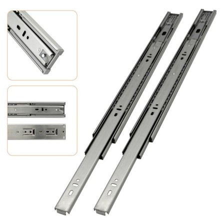 Skuffeskinner skuffer skinner med automatisk retur glide med totalt udtag 45mm 450mm 2 rum