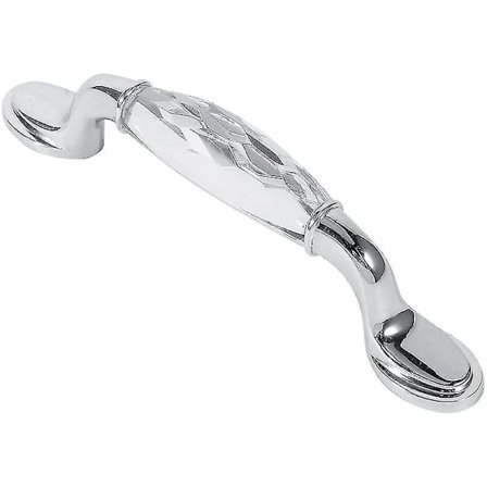 96mm Krystallglass Dørhåndtak Skap Skuffe Garderobe Kjøkken