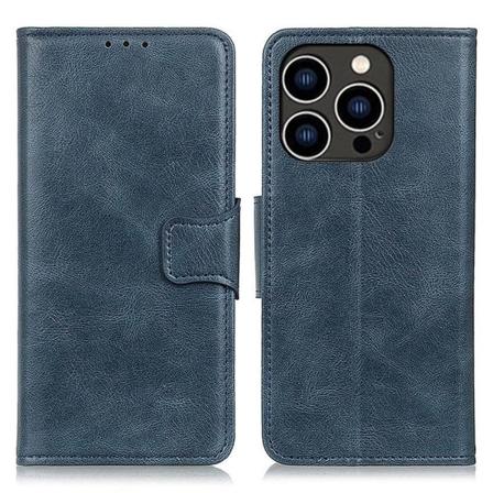 iPhone 14 Pro Crazy Horse Texture Telefonfodral - Blå Blå