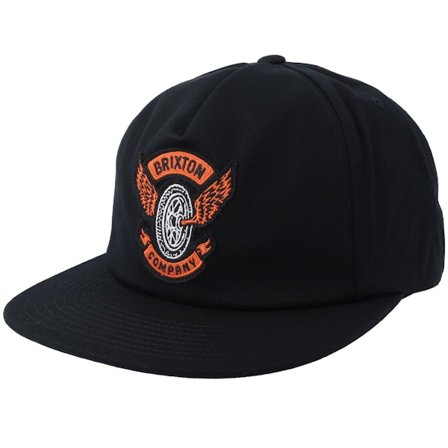 Brixton - Nero snapback Cappellino - "Payson Black Snapback " @ Hatstore