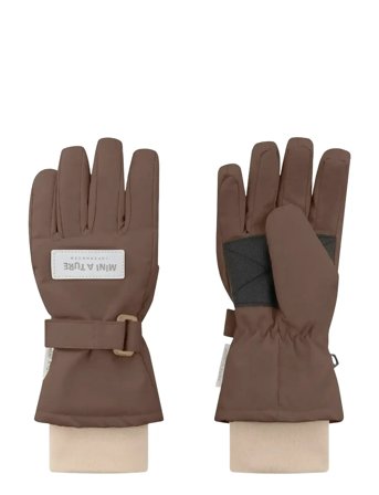 MINI A TURE Matcelio Gloves - Brown - 8-10Y