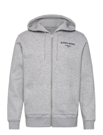 Borg Essential 1 Zip Hoodie Grey Björn Borg
