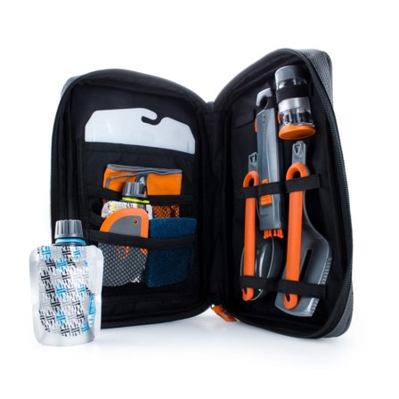 GSI Outdoors Gourmet Kitchen Set 11 Parts eating utensils Orange OneSize