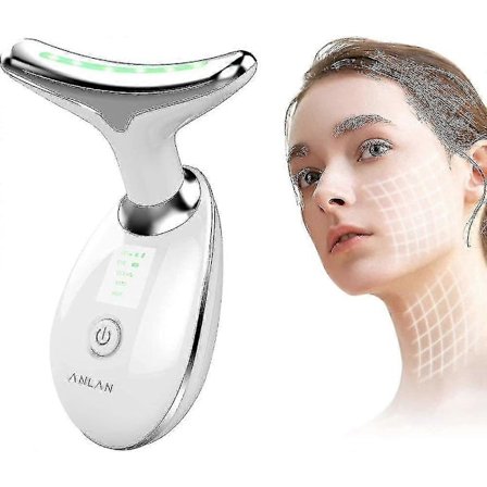 Ansiktsmassasjeapparat mot rynker, ansiktspleieenhet med 3 moduser, 45 C anti-rynke ansiktsapparat for oppstramming og løfting av ansiktsmassasje for 