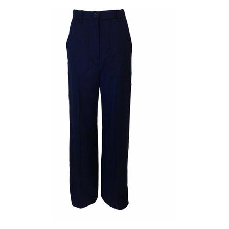 Max Mara Wide Byxor blå, Dam Byxor, Dam, Storlek: 4XS
