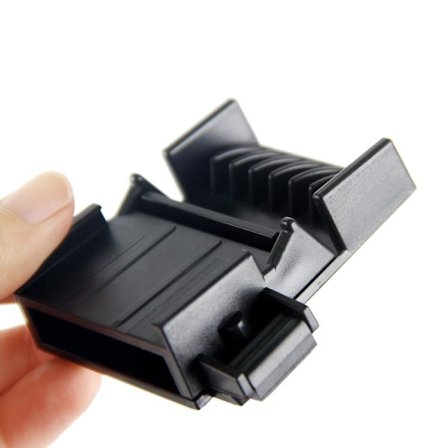 Svart hårklipperkamguide i plast, hårklippningsskydd för att ta bort kluvna toppar, frisörsalongverktyg, vattentät