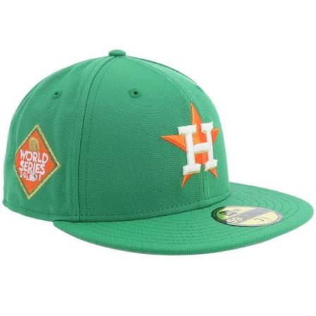 New Era - MLB Grön fitted Keps - Hatstore Exclusive x Houston Astros 59FIFTY World Series 17 Green Fitted @ Hatstore