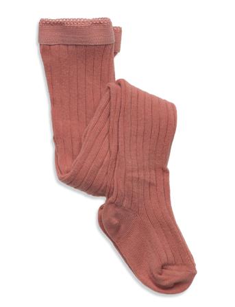 Cotton Rib Tights Socks & Tights Tights Brun Mp Denmark