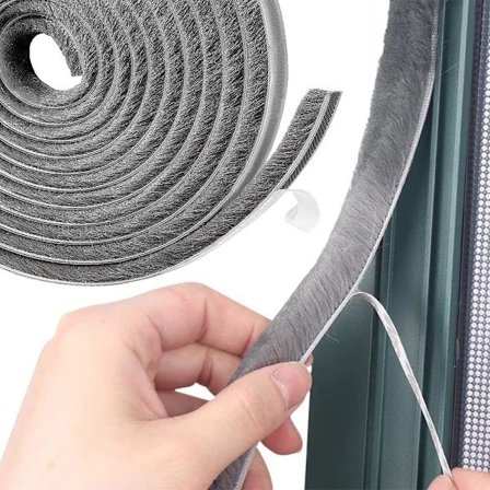 Fönstertätningslist 10 meter - Fönstertätningslist Grå färg 9 mm x