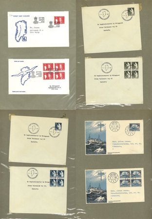 Grønland - Samling af FDC i 3 album