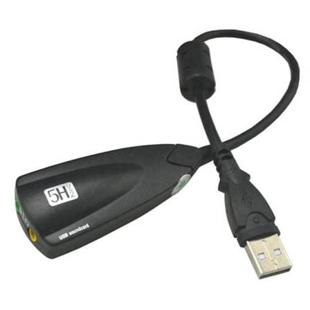 Extern USB-ljudkort 7.1-adapter 5HV2 3D-ljudheadset 3,5 mm mikrofon för bärbar dator stationär dator