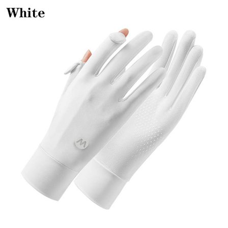 Ice Silk Handskar Vantar VIT