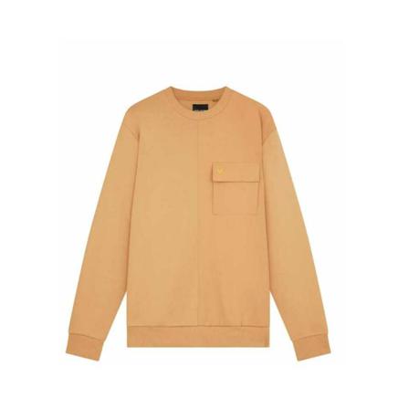 Lyle & Scott Tech Pocket Sweatshirt W476 , Beige , Heren , Maat: XL