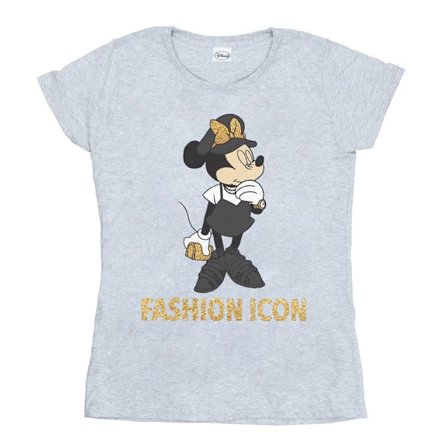 Disney Dam/Kvinnor Minnie Mouse Fashion Icon Bomull T-shirt L