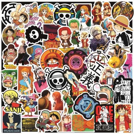 100 stk. One Piece-klistermærker