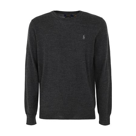Polo Ralph Lauren, Round-neck Knitwear Grijs, Heren, Maat:S