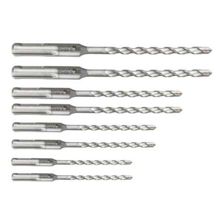 8st Elektrisk Hammarborr Set SDS Plus Hårdmetallspets Murverk Borr för Betong Sten Tegel 6/8/10/12/14/16mm